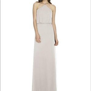 Alfred Sung Oyster Chiffon Dress, size 6